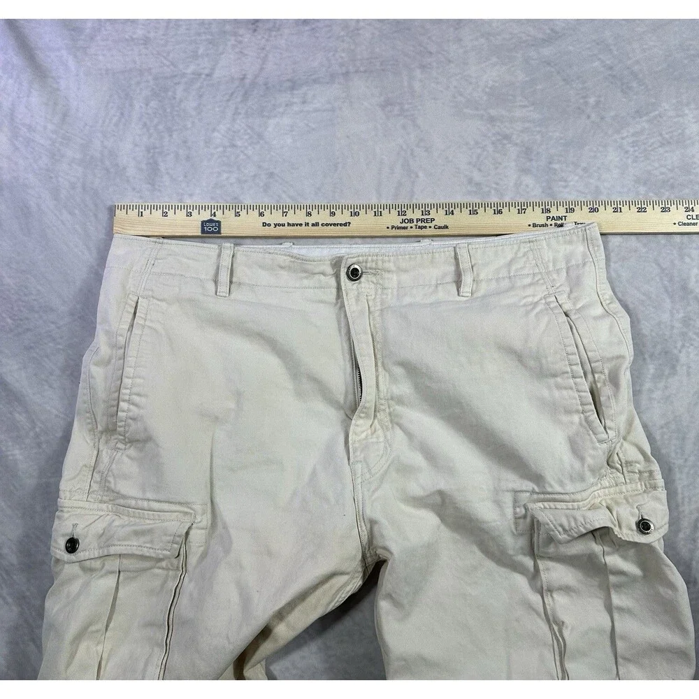 Levis Shorts Mens 38 Beige Cargo Utility White Tab Size 38